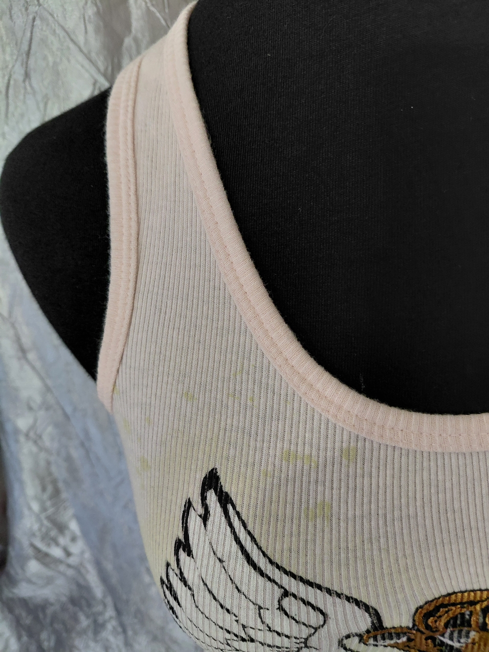 Angels Ribbed Tank with Winged Crown Graphic - Picture 5 of 9